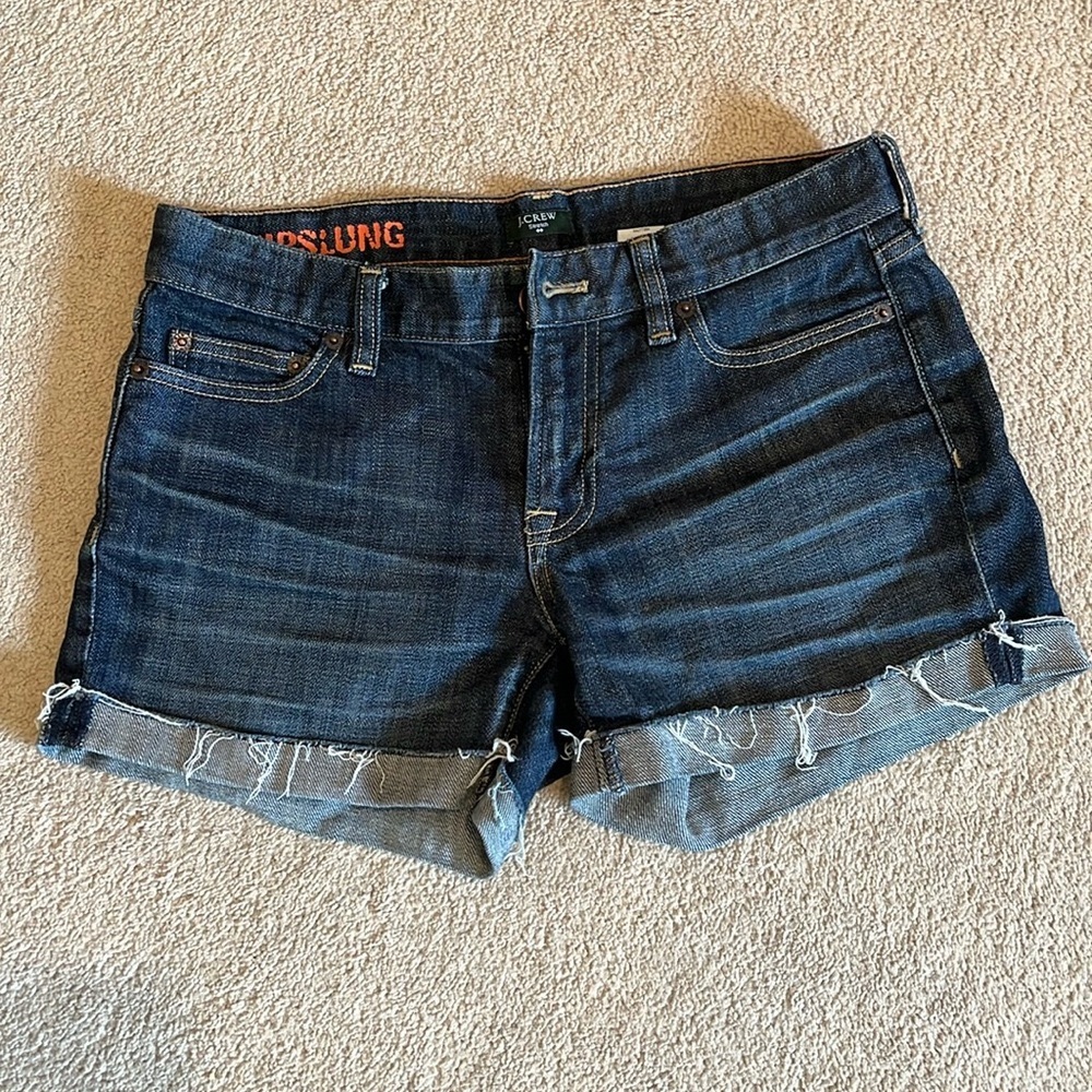 J. Crew jean shorts, hipslung style, size 0, style 16079